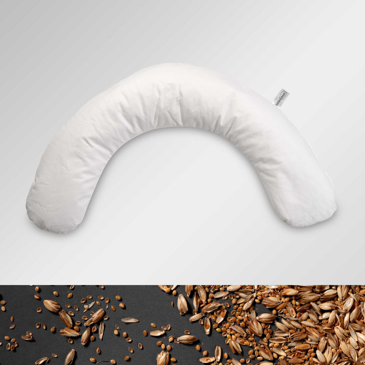 Baby-Lagerungskissen von Kienerkissen mit einer Natur-Füllung aus Hirsepreu und Dinkelspreu