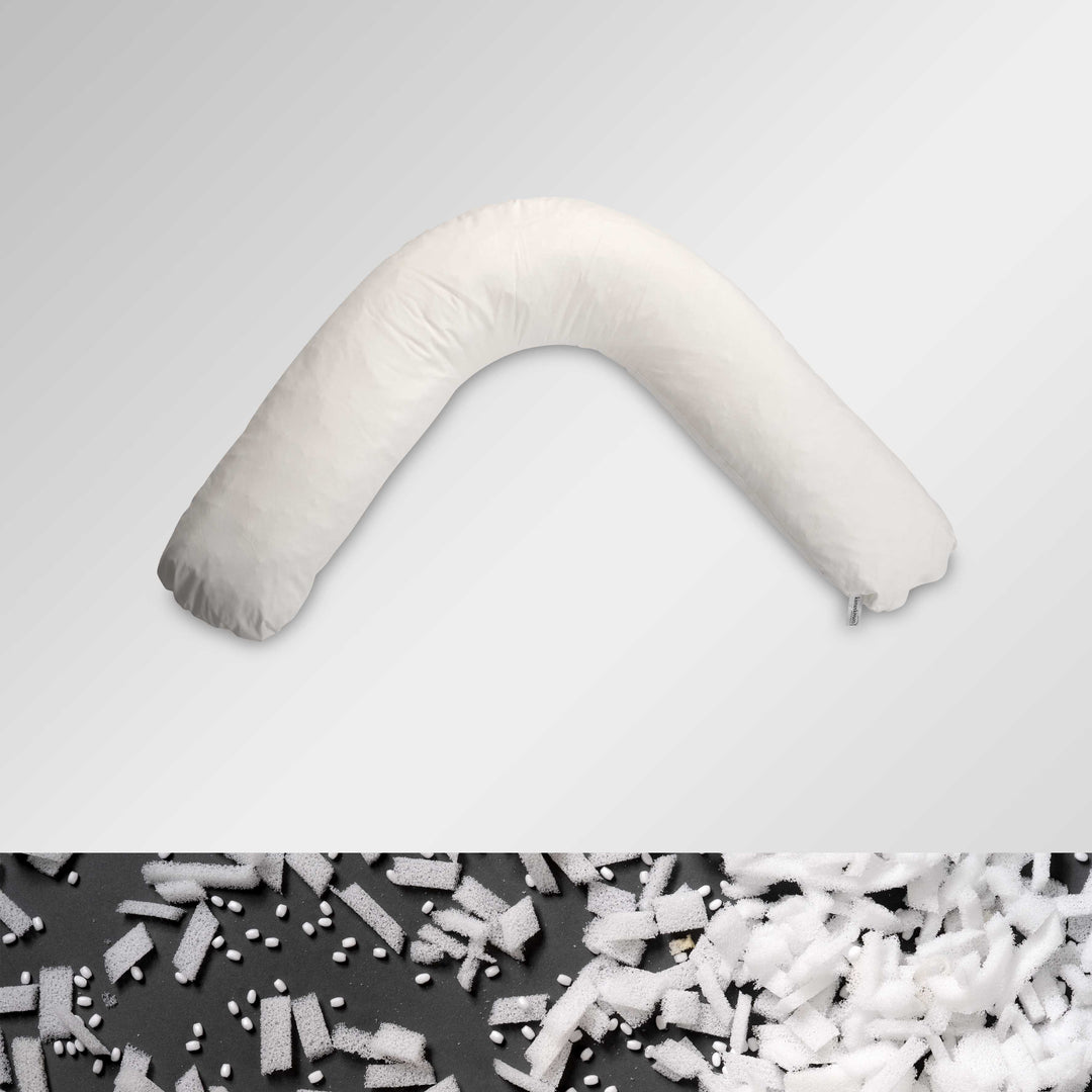 Stillkissen von Kienerkissen mit einer Füllung aus EPP-Perlen und Schaumstoff-Sticks