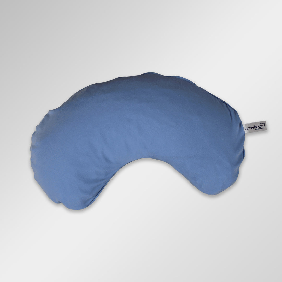 Bezug Allrounderkissen klein mit hellblauem Baumwoll-Jersey