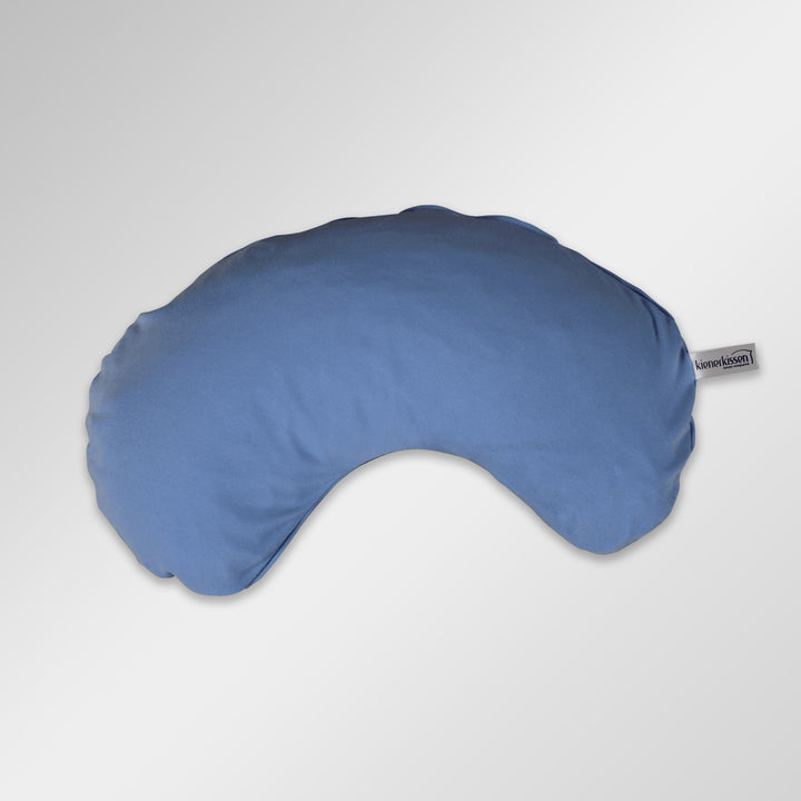 Bezug Allrounderkissen klein mit hellblauem Baumwoll-Jersey