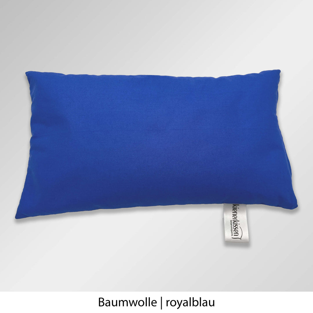 Kienerkissen Reisekissen Baumwolle royalblau