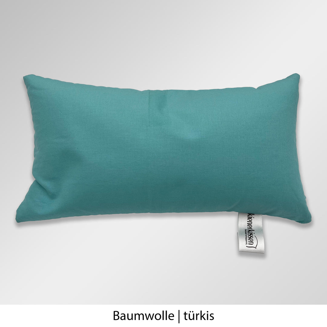 Kienerkissen Reisekissen Baumwolle türkis