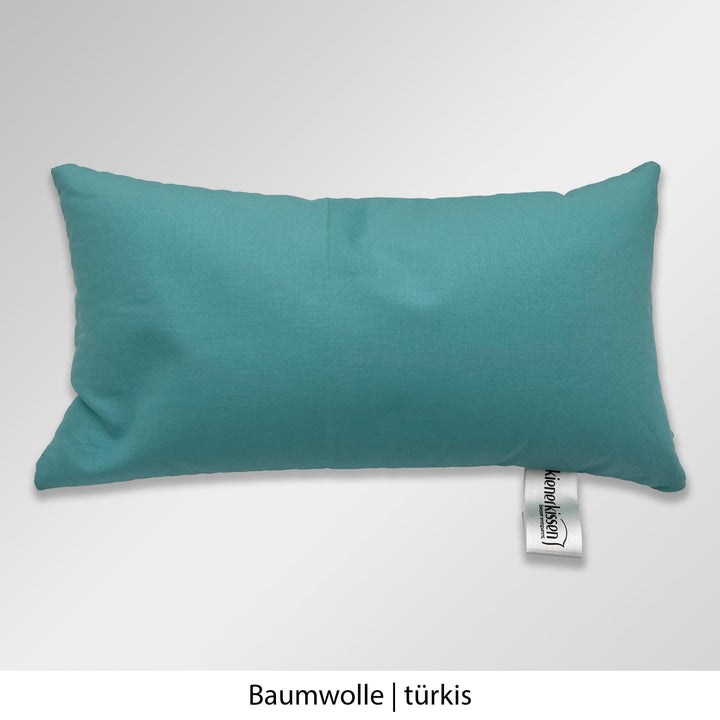 Kienerkissen Reisekissen Baumwolle türkis