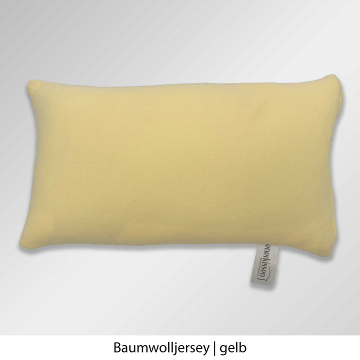 Kienerkissen Reisekissen Baumwolljersey gelb