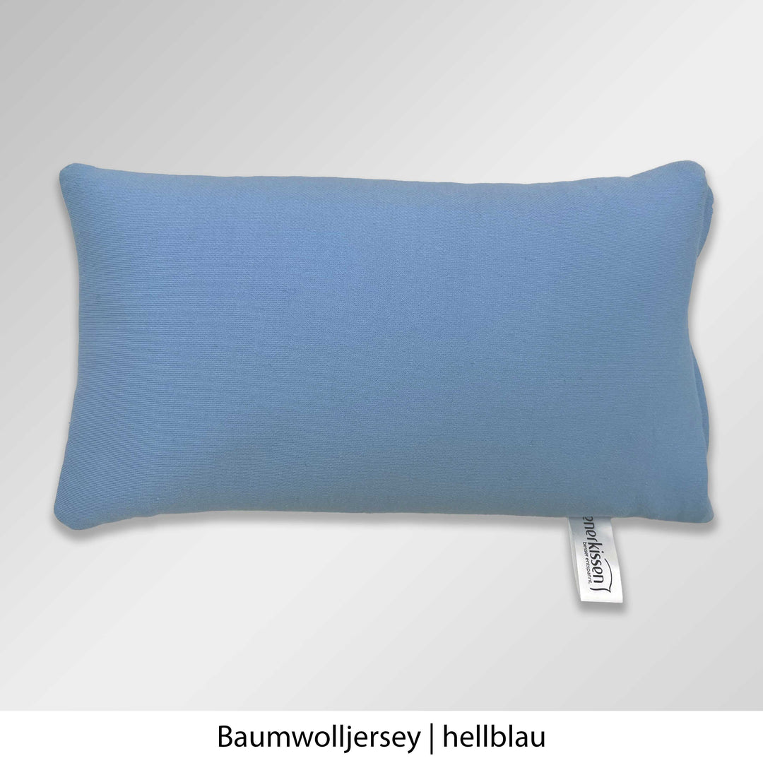 Kienerkissen Reisekissen Baumwolljersey hellblau