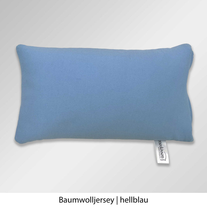 Kienerkissen Reisekissen Baumwolljersey hellblau