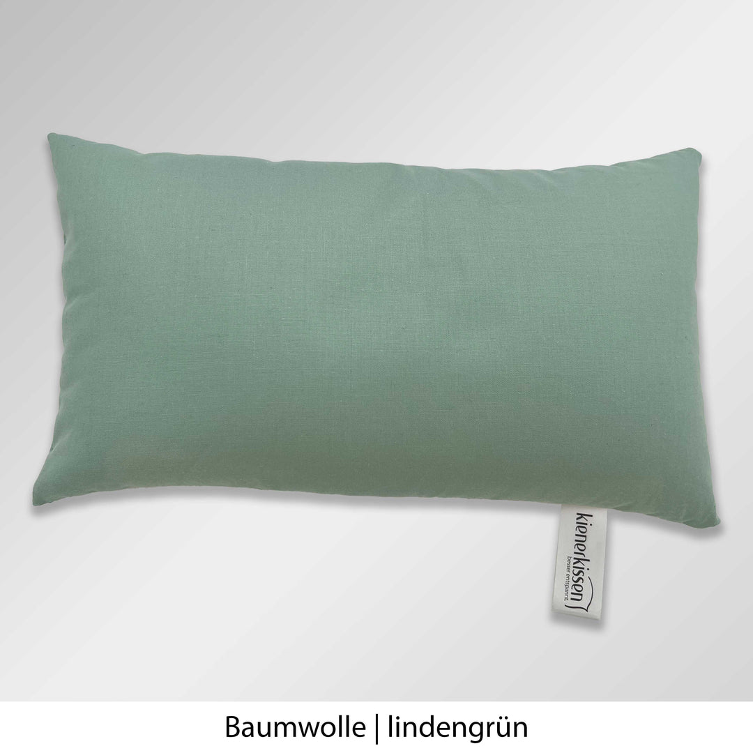 Kienerkissen Reisekissen Baumwolle lindengrün